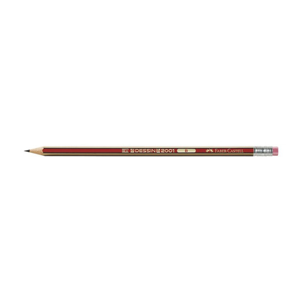 Faber-Castell Dessin crayon avec gomme (B) FC-112101 220018 - 1