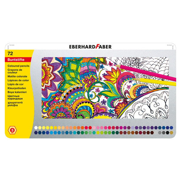 Faber-Castell Eberhard Faber Classic crayons de couleur (72 pièces) EF-514872 220133 - 1
