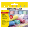 Eberhard Faber craie de couleur avec des paillettes (6 pièces)