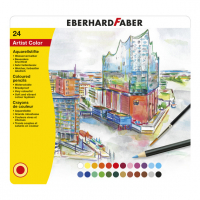 Faber-Castell Eberhard Faber crayons aquarelle avec pinceau (24 pièces) EF-516025 220126