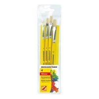 Faber-Castell Eberhard Faber pinceaux en soie de porc (4 pièces) EF-579923 220097