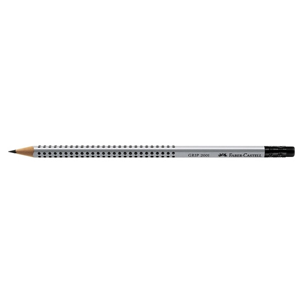 Faber-Castell Grip 2001 crayon avec gomme (B) FC-117201 220074 - 1