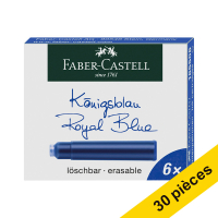 Offre : 5x Faber-Castell cartouches d'encre (6 pièces) - bleu