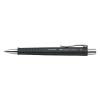 Faber-Castell Polyball XB stylo à bille - noir/argent FC-241153 220230