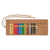Faber-Castell Polychromos crayons graphite et de couleur dans un étui à enrouler avec gomme (34 pièces) FC-110030 220193