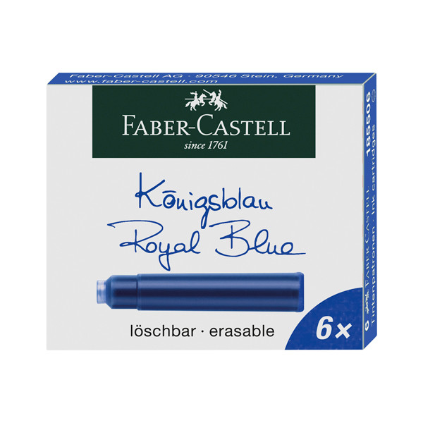 Faber-Castell cartouche d'encre (6 pièces) - bleu FC-185506 220171 - 1