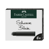 Faber-Castell cartouche d'encre (6 pièces) - noir