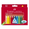 Faber-Castell craie de couleur triangulaire (12 pièces)