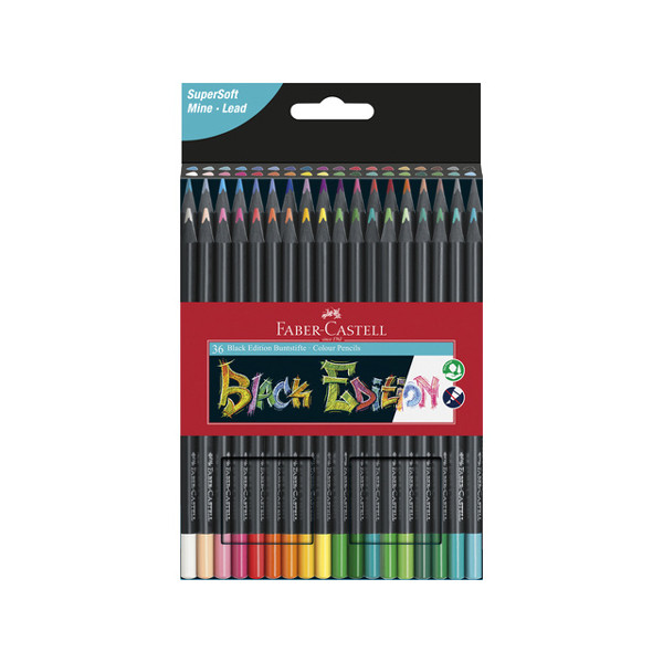 Faber-Castell crayons de couleur édition noire (36 pièces) FC-116436 220164 - 1