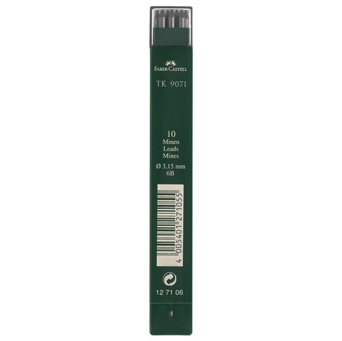 Faber-Castell mine 3,15 mm 6B (10 recharges) FC-127106 220121 - 1