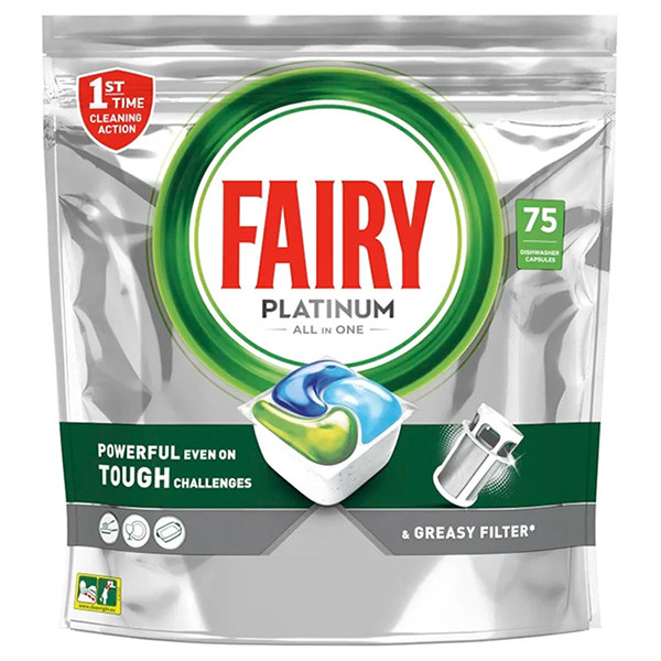 Fairy All-in-One Platinum Regular tablettes pour lave-vaisselle (75 lavages)  SDR06230 - 1