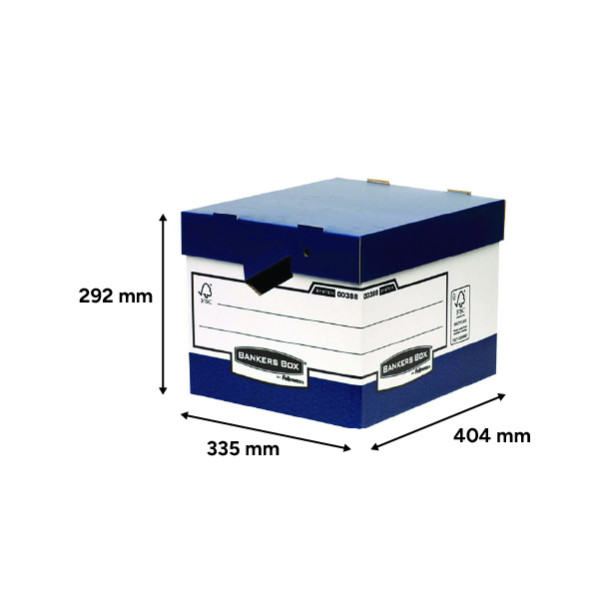 Fellowes Bankers Box boîte de rangement et de transport A4 404 x 335 x 292 mm 214157 - 3