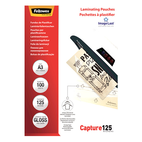 Fellowes ImageLast pochette de plastification A3 brillante 2x125 microns (100 pièces) 5307506 213386 - 4