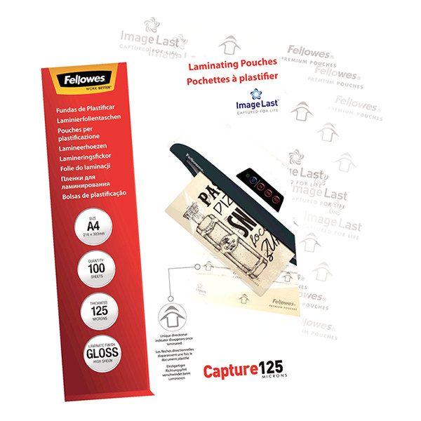 Fellowes ImageLast pochette de plastification A4 brillante 2x125 microns (100 pièces) 5307407 213385 - 3