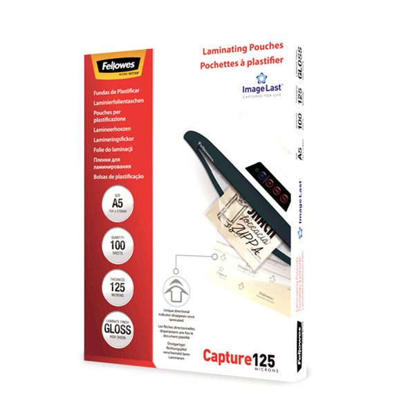 Fellowes ImageLast pochette de plastification A5 brillante 2x125 microns (100 pièces) 5307302 213384 - 1
