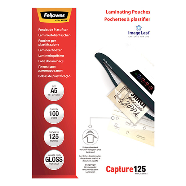 Fellowes ImageLast pochette de plastification A5 brillante 2x125 microns (100 pièces) 5307302 213384 - 3