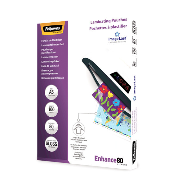 Fellowes ImageLast pochette de plastification A5 brillante 2x80 microns (100 pièces) 5306002 213380 - 1
