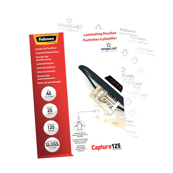 Fellowes Imagelast pochette de plastification A5 2 x 125 microns (25 pièces) - brillant 207213 - 2