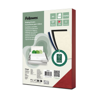 Fellowes Leatherlook couverture pour reliure 250 grammes A4 (100 pièces) - rouge 213198