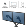 Fellowes Platinum Series bras d'écran pour 2 écrans (avec pince ou vis) - argent 8056501 215009 - 4