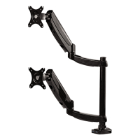 Fellowes Platinum Series bras vertical pour 2 écrans (avec pince ou vis) - noir 8043401 215001