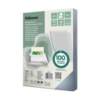 Fellowes couverture de reliure 150 microns A4 (100 pièces) - transparent 207249