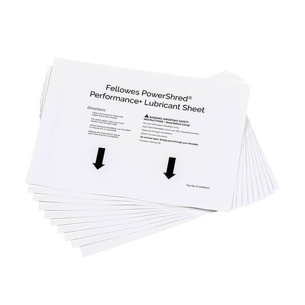 Fellowes feuilles lubrifiantes (10 pièces) 213422 - 1