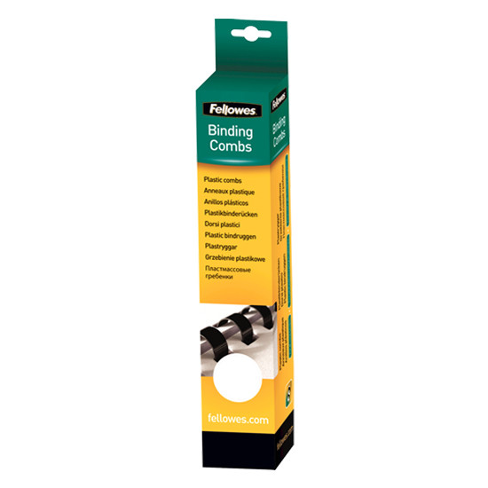 Fellowes peigne de reliure 12 mm (25 pièces) - blanc 5331203 213154 - 1