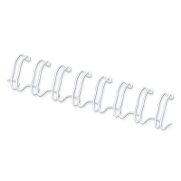 Fellowes peigne métallique 10 mm (100 pièces) - blanc 53262 213135