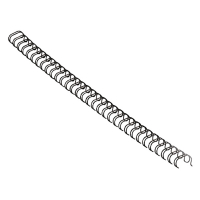 Fellowes peigne métallique 10 mm (100 pièces) - noir 53265 213136