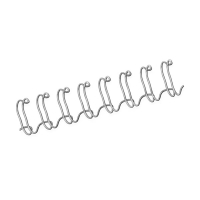 Fellowes peigne métallique 6 mm (100 pièces) - argent 207241