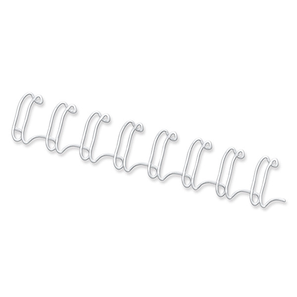 Fellowes peigne métallique 6 mm (100 pièces) - blanc 53215 213131 - 1