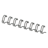 Fellowes peigne métallique 6 mm (100 pièces) - noir 53218 213132