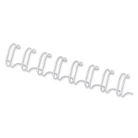 Fellowes peigne métallique 8 mm (100 pièces) - blanc 53258 213133