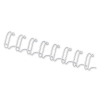 Fellowes peigne métallique 8 mm (100 pièces) - blanc