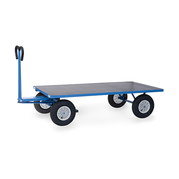 Fetra chariot à bras avec pneus gonflables et surface de charge de 2000 x 1000 mm 439058 - 1
