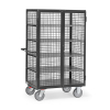 Fetra chariot armoire avec serrure espagnolette et surface de chargement de 1200 x 780 mm noir/gris 5393-7016 439047 - 1