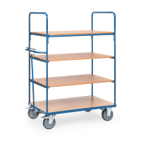 Fetra chariot bas à 4 étagères avec une surface de chargement de 1200 x 800 mm 8303 439024