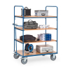 Fetra chariot bas à 4 étagères avec une surface de chargement de 1200 x 800 mm 8303 439024 - 2