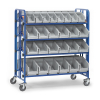 Fetra chariot de mise à disposition de pièces à 4 niveaux avec bacs de rangement 439090 - 1