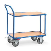 Fetra chariot d'entrepôt à 2 étagères avec surface de chargement de 850 x 500 mm 2600 439005