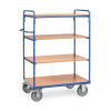 Fetra chariot haut à 4 étagères avec une surface de chargement de 850 x 500 mm 439032 - 1