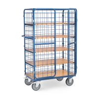 Fetra chariot haut à 5 étagères rabattables avec une surface de chargement 1000 x 600 mm (fermé) 8581-3DE 439031