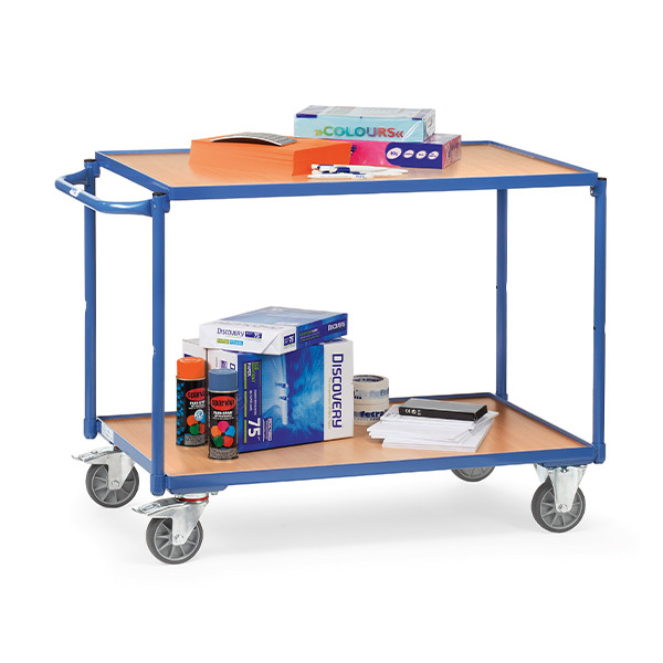 Fetra chariot léger à 2 étagères avec surface de chargement de 1000 x 600 mm 439009 - 2