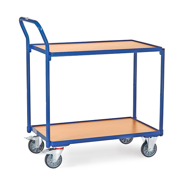 Fetra chariot léger à 2 étagères avec surface de chargement de 850 x 500 mm 439000 - 1