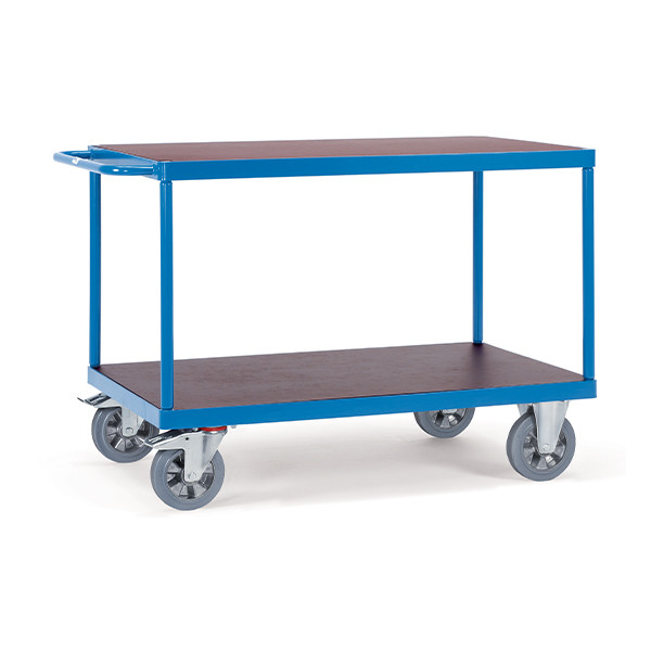 Fetra chariot pour charges lourdes à 2 étagères avec une surface de chargement de 1000 x 700 mm 12402 439011 - 1
