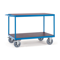 Fetra chariot pour charges lourdes à 2 étagères avec une surface de chargement de 1200 x 800 mm 12403 439010