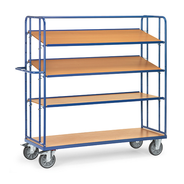 Fetra chariot réglable à 4 étagères avec une surface de chargement de 1650 x 610 mm 4396 439025 - 1