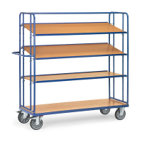 Fetra chariot réglable à 4 étagères avec une surface de chargement de 1650 x 610 mm 4396 439025