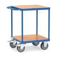 Fetra chariot robuste à 2 étagères avec surface de chargement de 600 x 600 mm 2496 439004